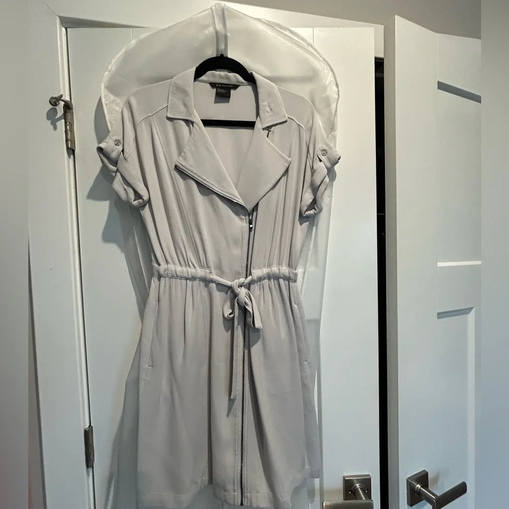 Grey Armani Exchange dress, size 4. Excellent condition, worn once. - Picture 7 of 14